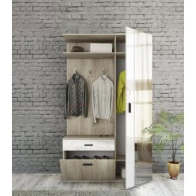 Sarolta Előszoba Bútor Sonoma tölgy - Fehér 