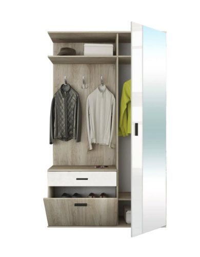 Sarolta Előszoba Bútor Sonoma tölgy - Fehér 