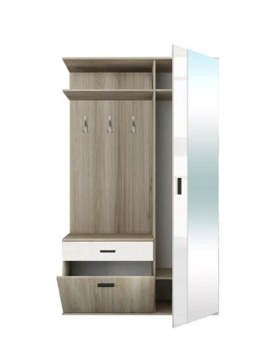 Sarolta Előszoba Bútor Sonoma tölgy - Fehér 