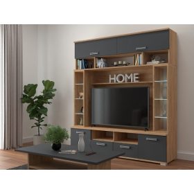 Arizóna 200 cm-es Nappali Antracit - Arany Kraft 