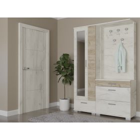 Csengő Előszoba Fehér Kraft - Szürke Kraft 