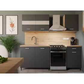 Anna Panel Konyhabútor Antracit 