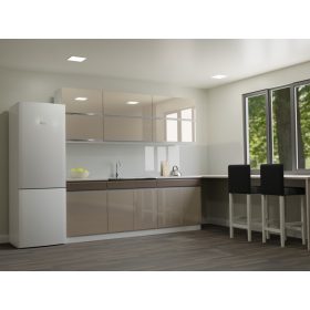 Minerva 220 cm-es Magasfényű Bézs - Cappuccino 