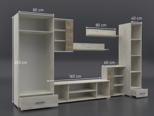 Liza 340 cm-es Nappali Sherwood - Dohány Kraft 