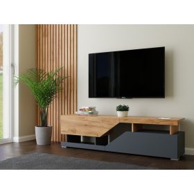 Miranda Tv-s Komód Arany Kraft - Antracit 