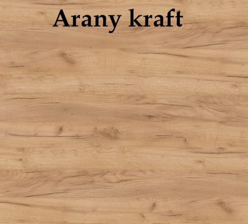 Csenge II 200 cm-es Konyhabútor Fehér Kraft - Szürke Kraft 