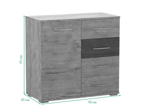 Budapest Komód Sherwood - Dohány Kraft 