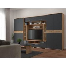 Arizóna 360 cm-es Nappali Antracit - Arany Kraft 