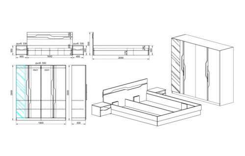 Lorena Hálószoba Szett 