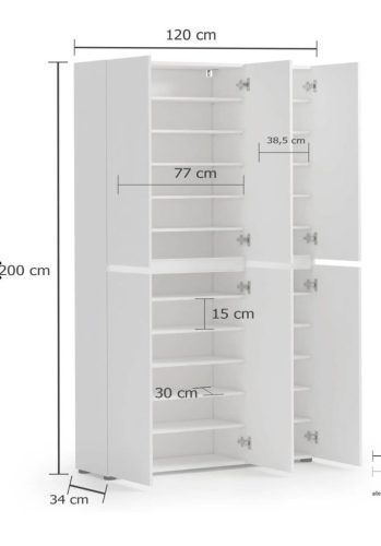 Anita Magasfényű Cpős Szekrény 