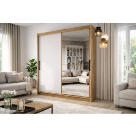 Diego Tolóajtós Gardrób Artisan – Fehér 